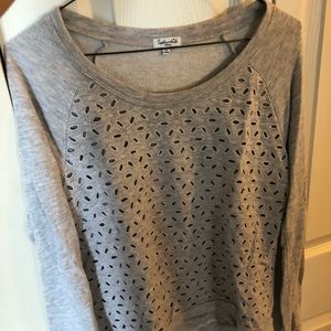 Small Splendid Floral Pattern Sweater